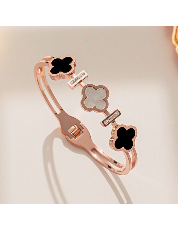 Jewels Galaxy Stainless Steel Rose Gold Plated Mot...