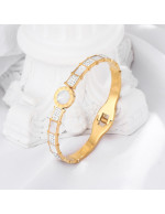 Jewels Galaxy Stainless Steel Gold Plate...