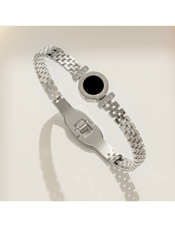 Jewels Galaxy Stainless Steel Silver Plated Roman ...