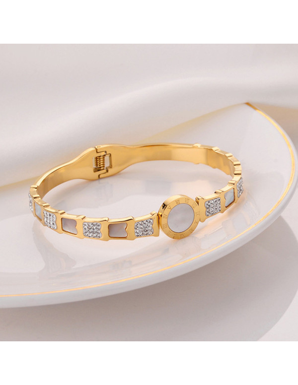 Jewels Galaxy Stainless Steel Gold Plated Mother O...