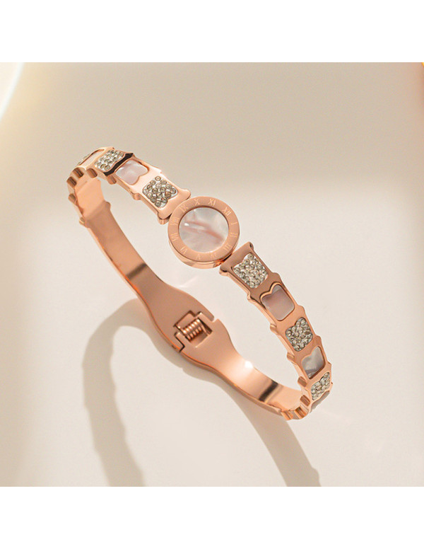 Jewels Galaxy Stainless Steel Rose Gold Plated Mot...