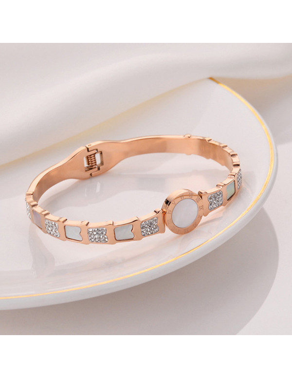 Jewels Galaxy Stainless Steel Rose Gold Plated Mot...