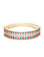 Jewels Galaxy Green & Pink Gold-Plat...