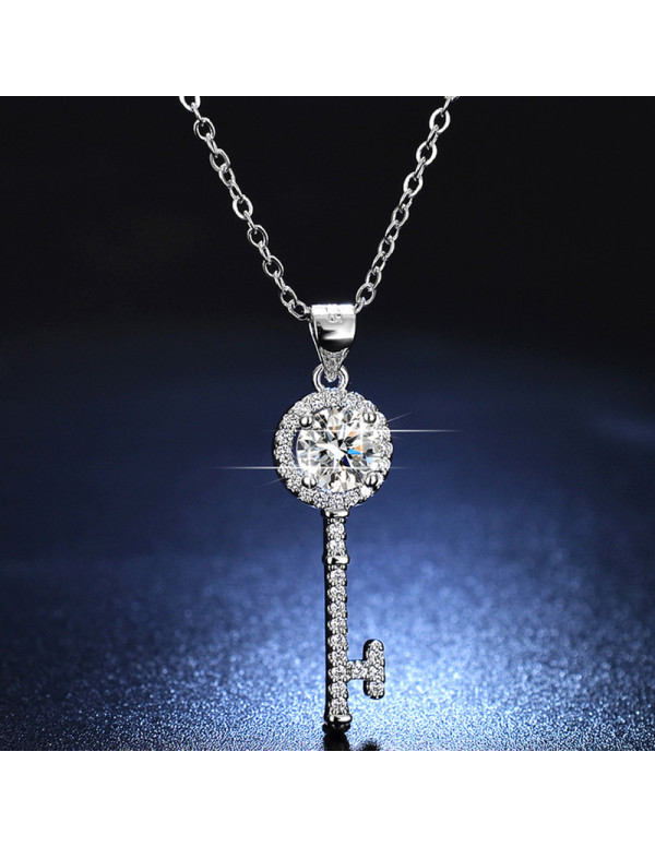 Jewels Galaxy Silver Plated Crystal Studded Key Th...