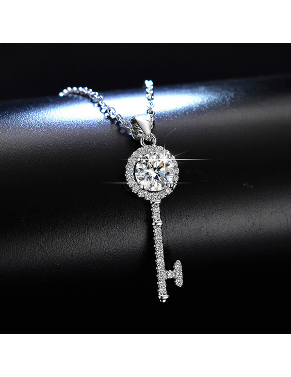 Jewels Galaxy Silver Plated Crystal Studded Key Th...