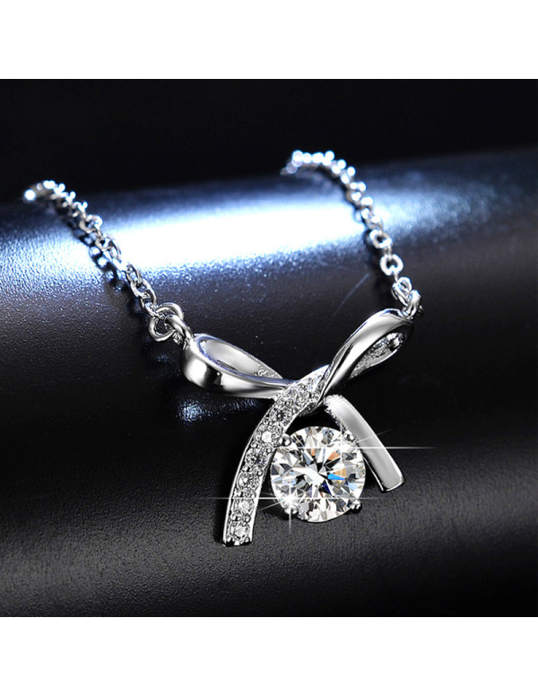 Jewels Galaxy Silver Plated Crystal Studded Infini...