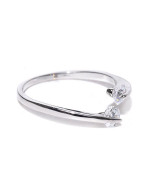 Jewels Galaxy Platinum-Plated Silver Zir...