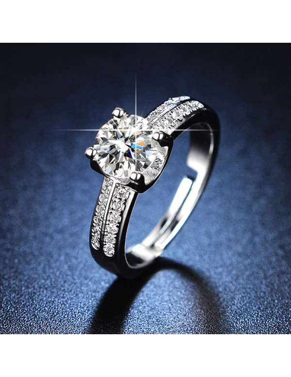 Jewels Galaxy Silver Plated American Diamond Studd...